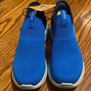 Boys Skechers Hand Free Slip On Blue Size 3 New